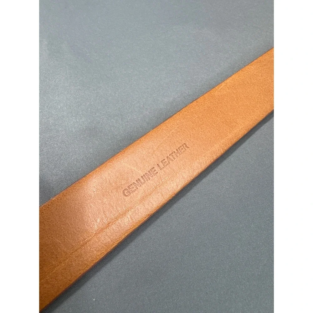 Tommy Bahama Mens Woven Embossed Leather Belt Brown 1101TM12 Size 36 NEW